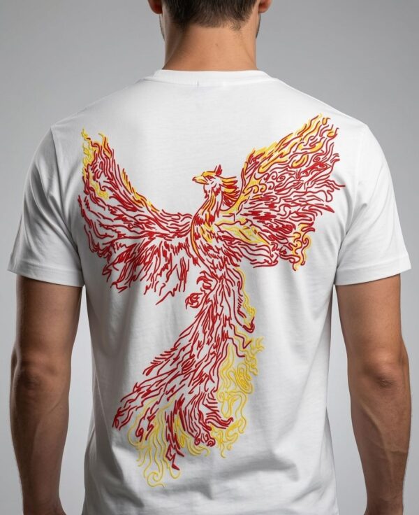 Resurgam Phoenix Puff Print Oversize Tee